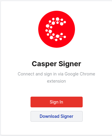 CSPR Live - Casper Signer Option